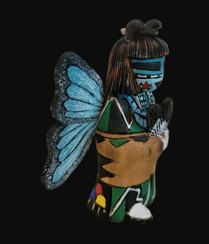 Hopi Carved/Handpainted Cottonwood Root Butterfly Maiden Kachina/Folk Art/ Zuni Fetish