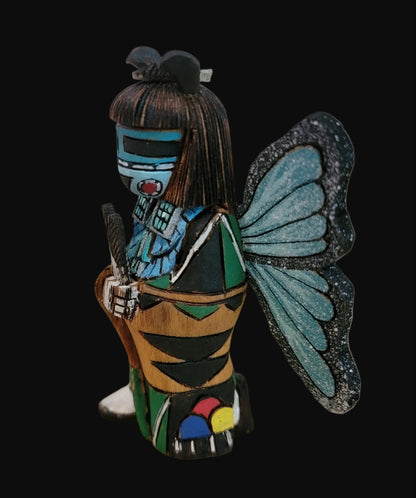 Hopi Carved/Handpainted Cottonwood Root Butterfly Maiden Kachina/Folk Art/ Zuni Fetish
