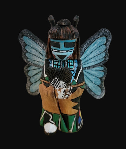 Hopi Carved/Handpainted Cottonwood Root Butterfly Maiden Kachina/Folk Art/ Zuni Fetish