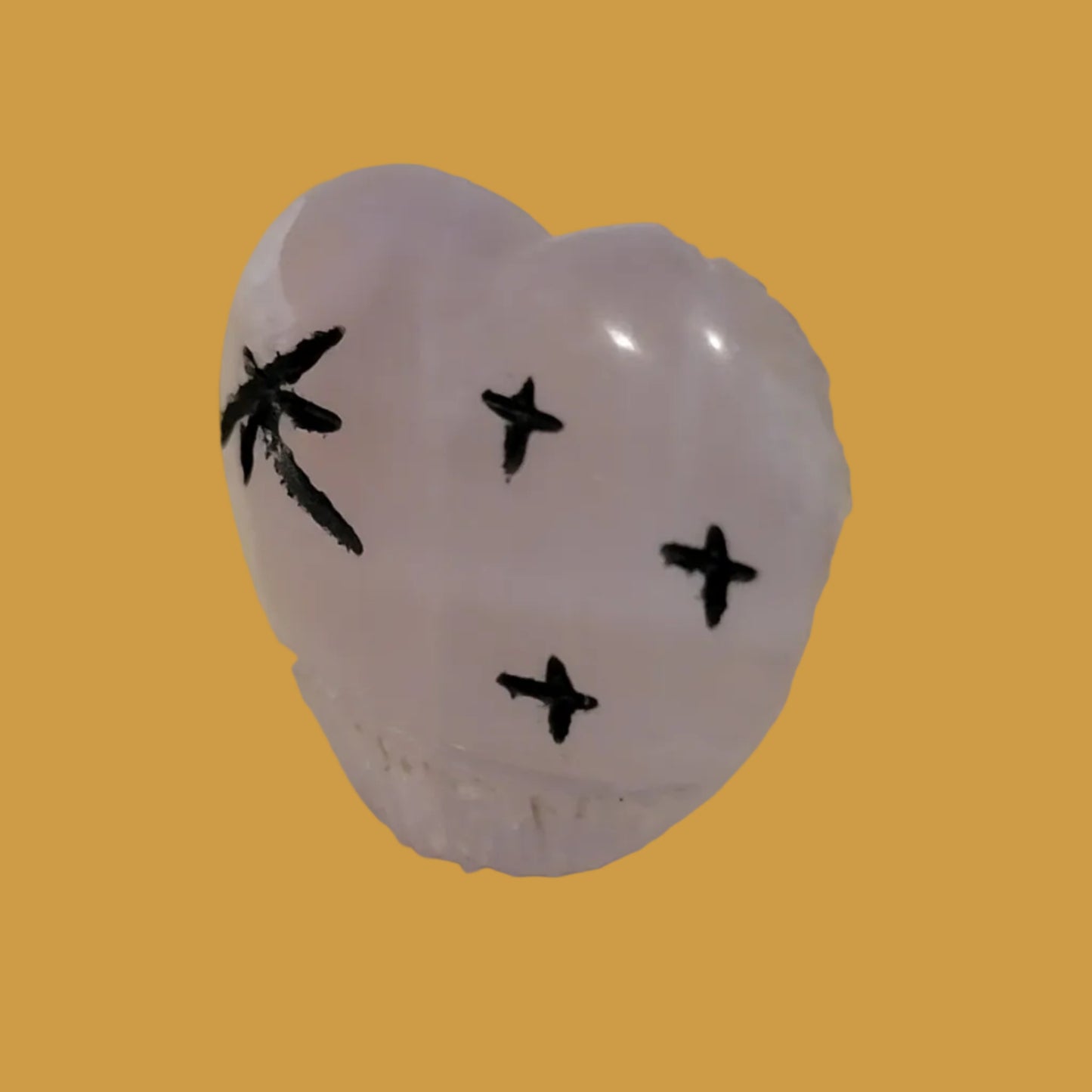 Pinkish/Pale Purple Fluorite Zuni Heart Shaped Maidens Zuni Fetish