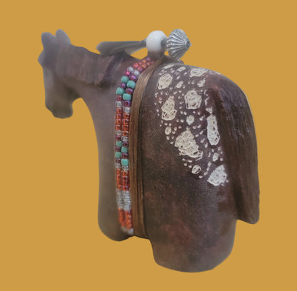 Navajo PaintedAlabaster Appaloosa Horse/Pony Zuni Fetish