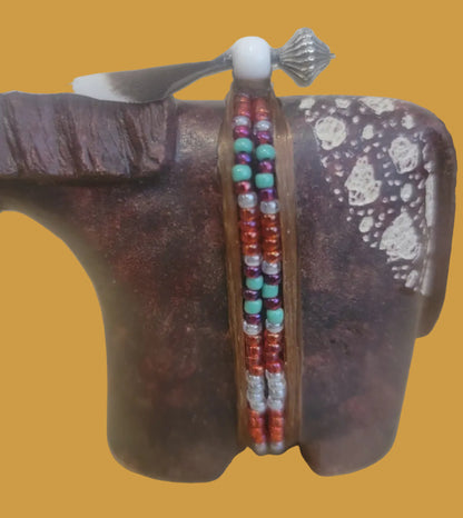 Navajo PaintedAlabaster Appaloosa Horse/Pony Zuni Fetish