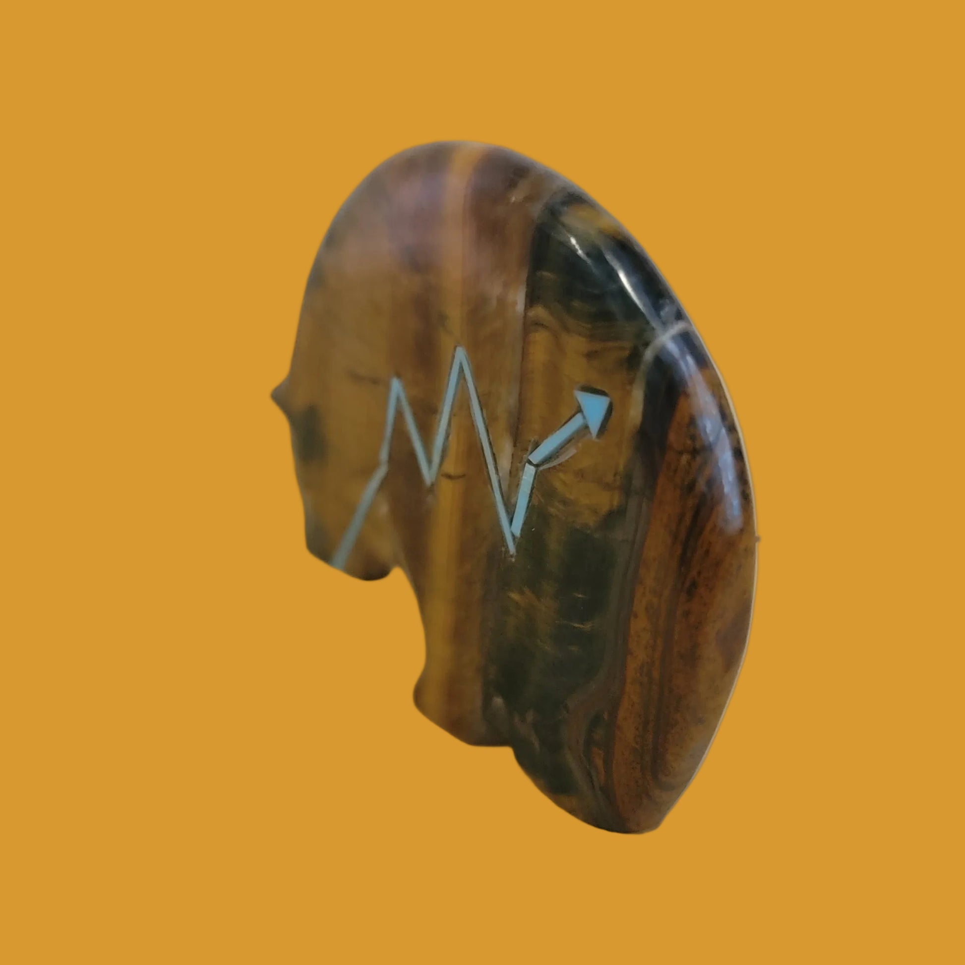 Tiger's Eye Medicine Bear Zuni Fetish