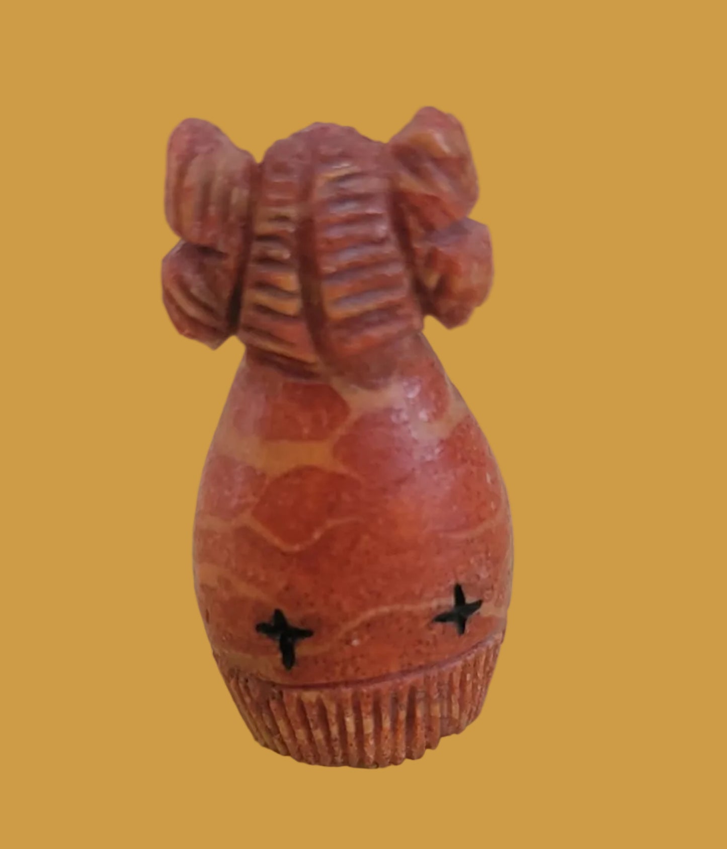 Hopi Style Apple Coral Butterfly Corn Maiden Zuni Fetish