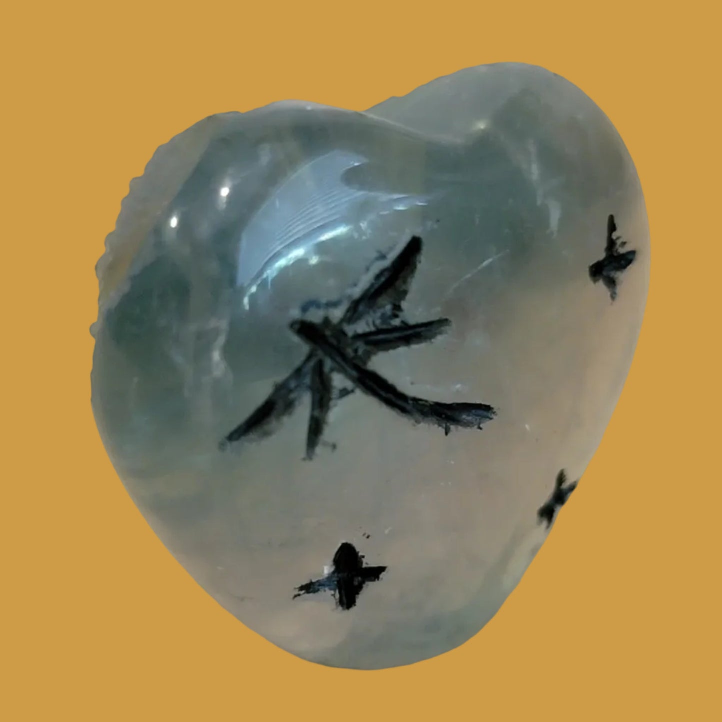 Heart Shaped Double Fluorite Maidens Zuni Fetish