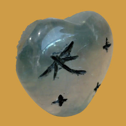 Heart Shaped Double Fluorite Maidens Zuni Fetish