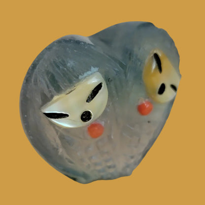 Heart Shaped Double Fluorite Maidens Zuni Fetish