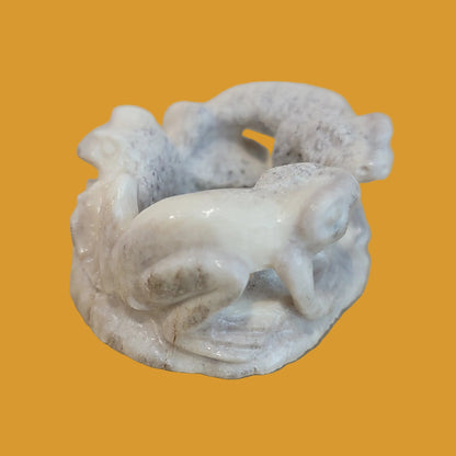Antler Leap Frogs Circle Zuni Fetish