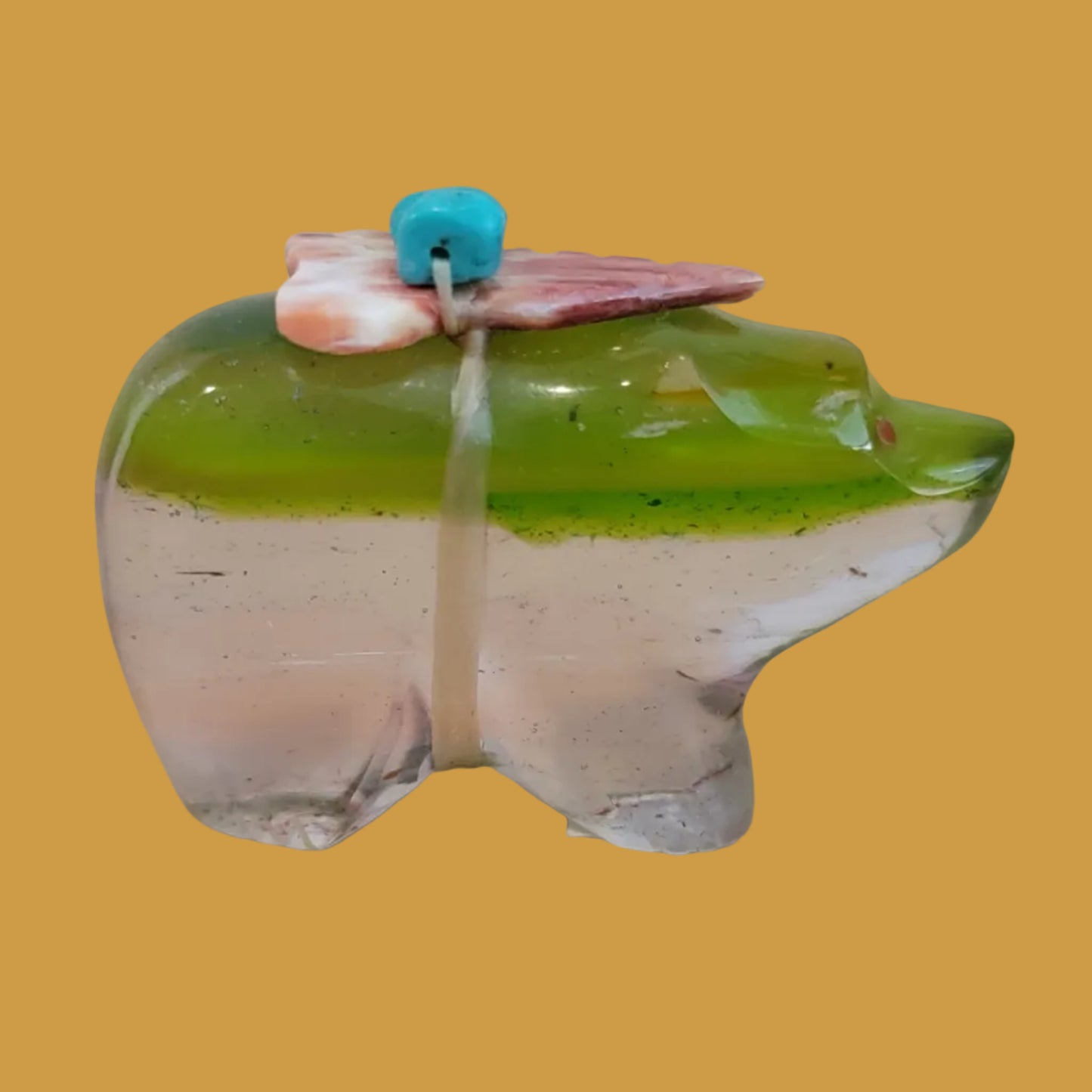Pretty Surfite Zuni Fetish Bear