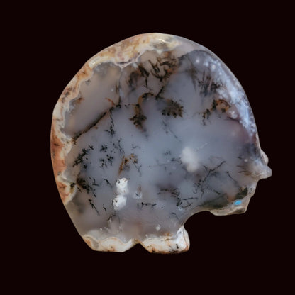 Dendritic Agate Zuni Fetish Medine Bear