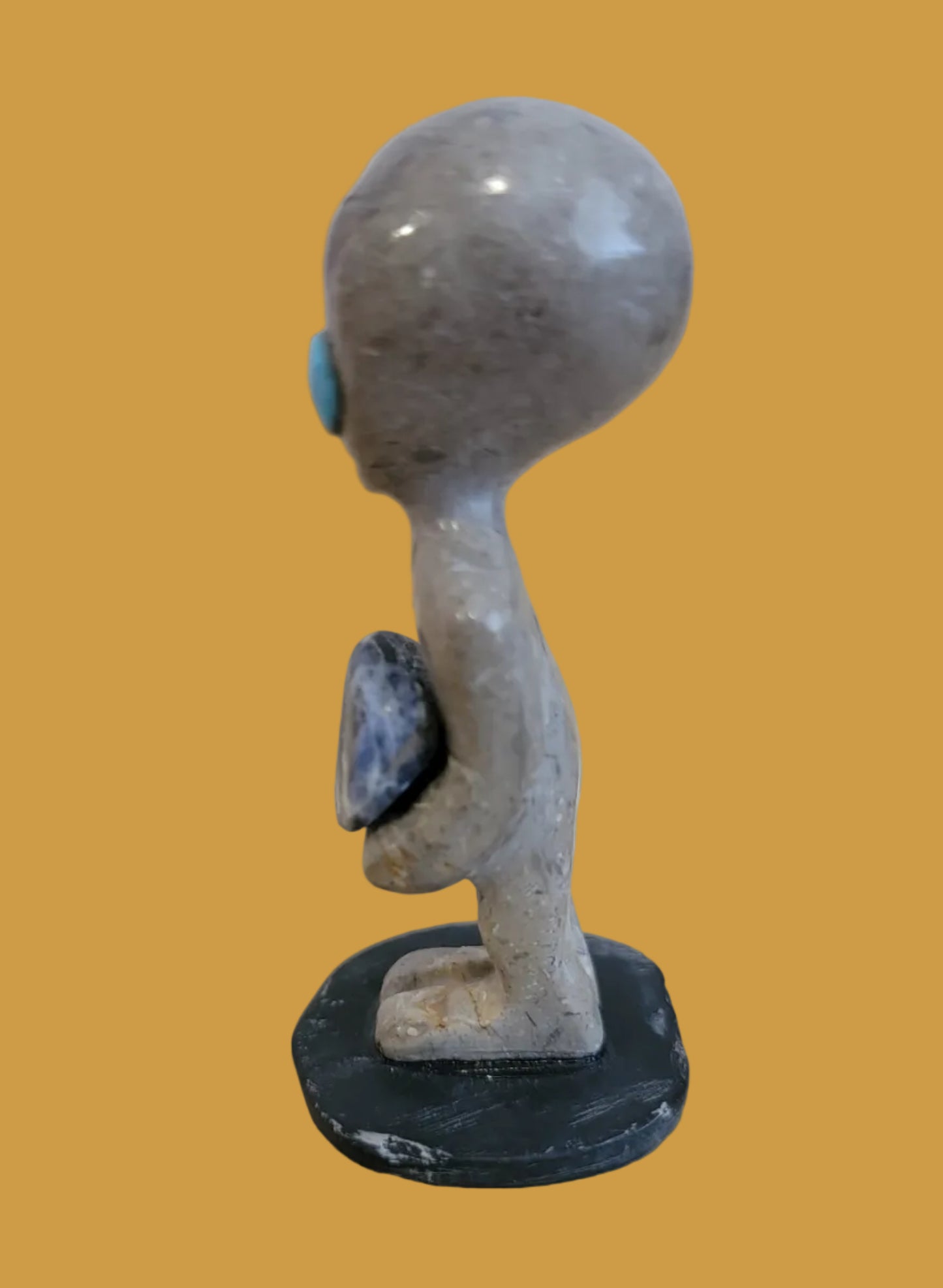 Roswell Alien  Has the Whole World In His Hands! Zuni Fetish