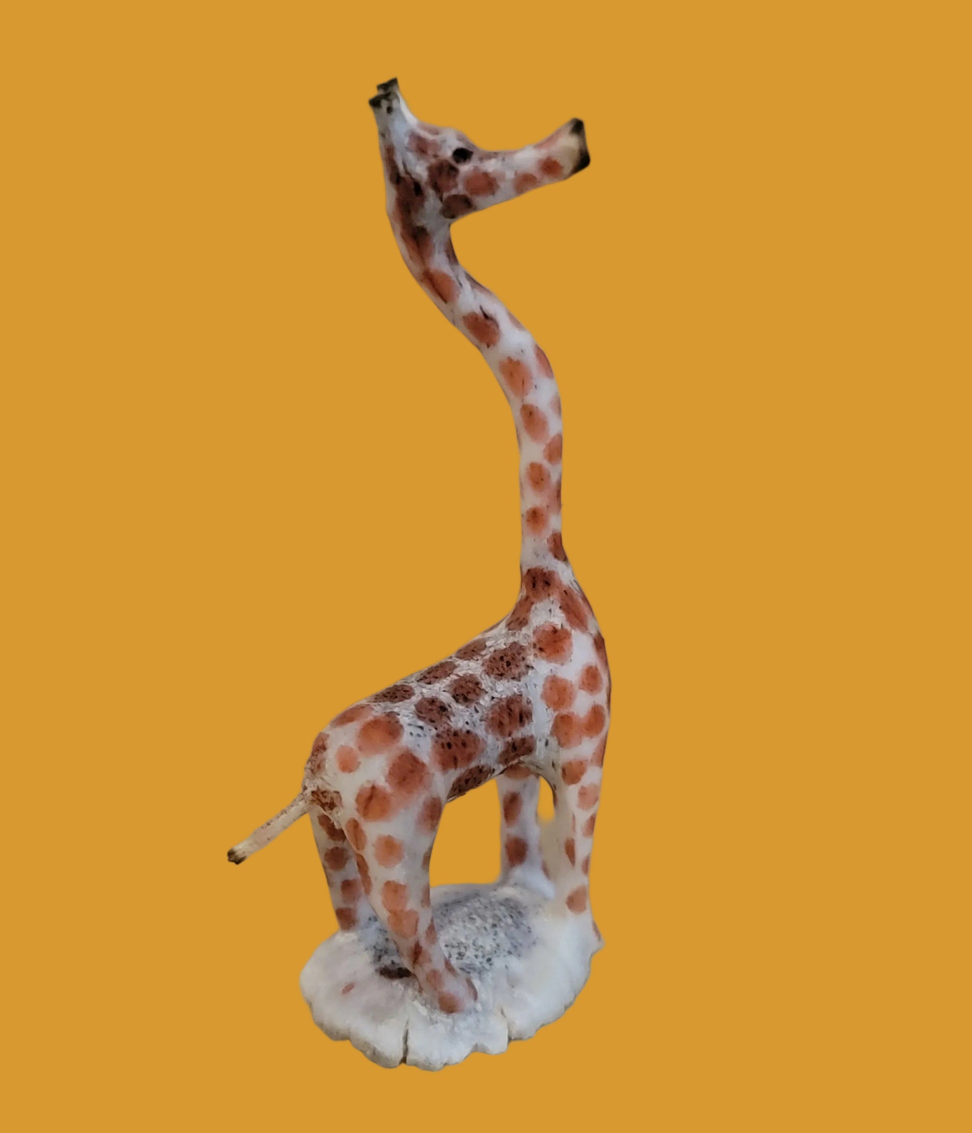 Delicate Long Necked Antler Giraffe Zuni Fetish