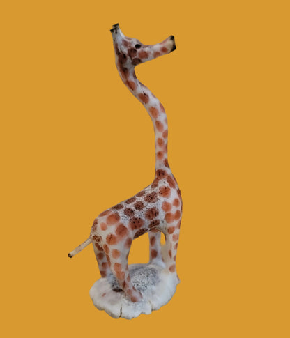Delicate Long Necked Antler Giraffe Zuni Fetish