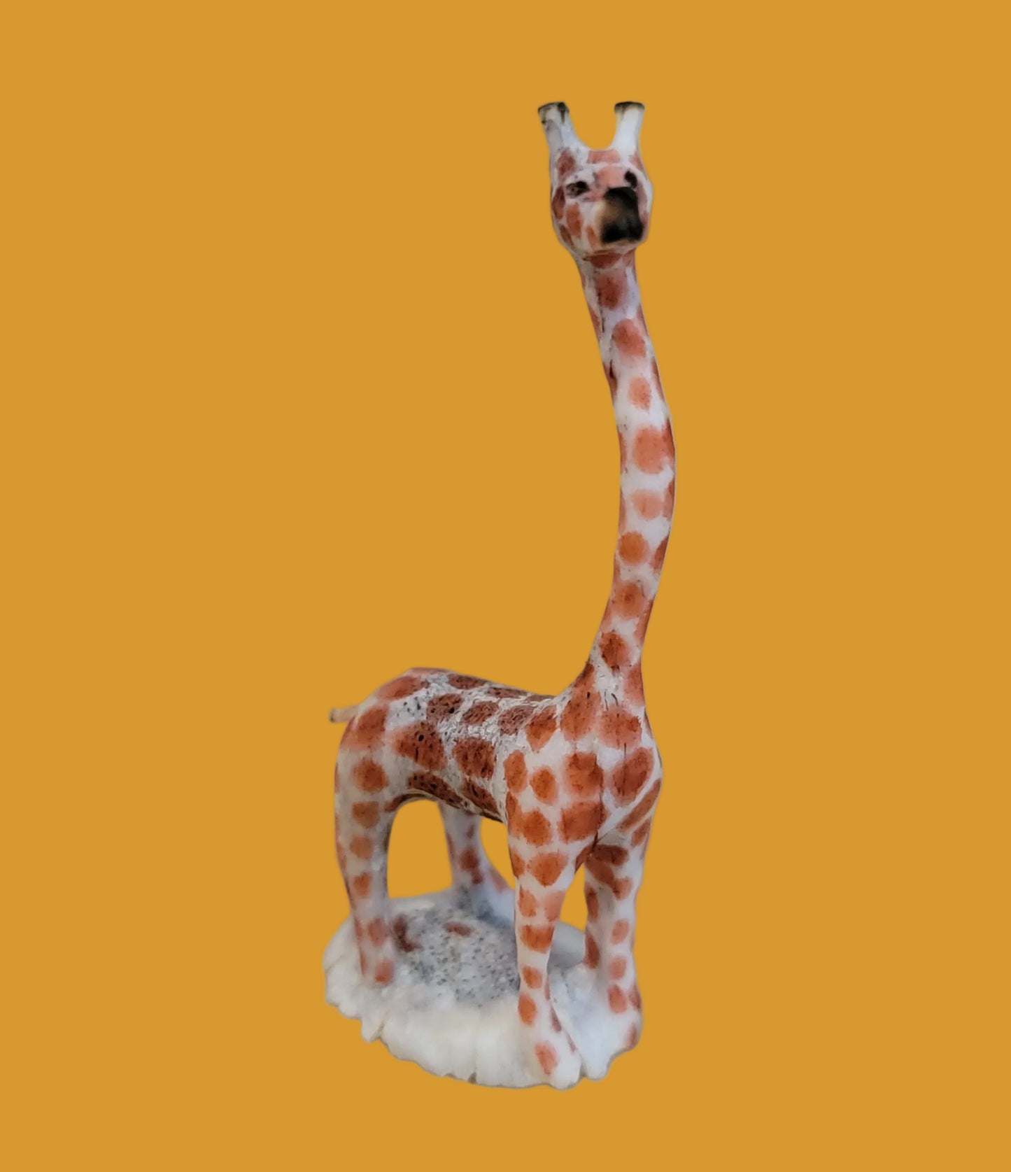 Delicate Long Necked Antler Giraffe Zuni Fetish