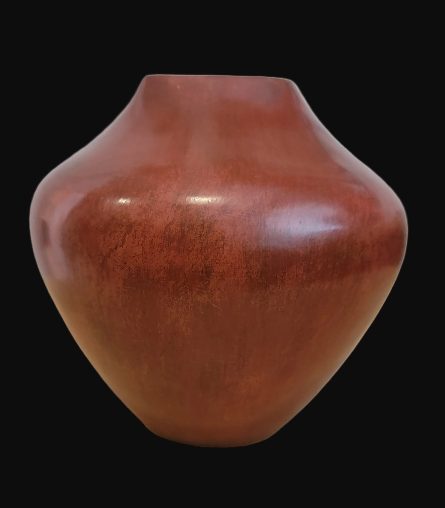 Elegant Navajo Redware Pottery Vase w/aquare Opening