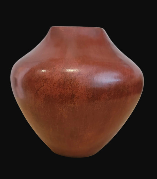 Elegant Navajo Redware Pottery Vase w/aquare Opening