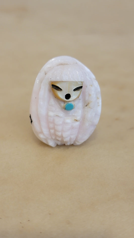 Pink Mangano Zuni Corn Maiden Zuni Fetish