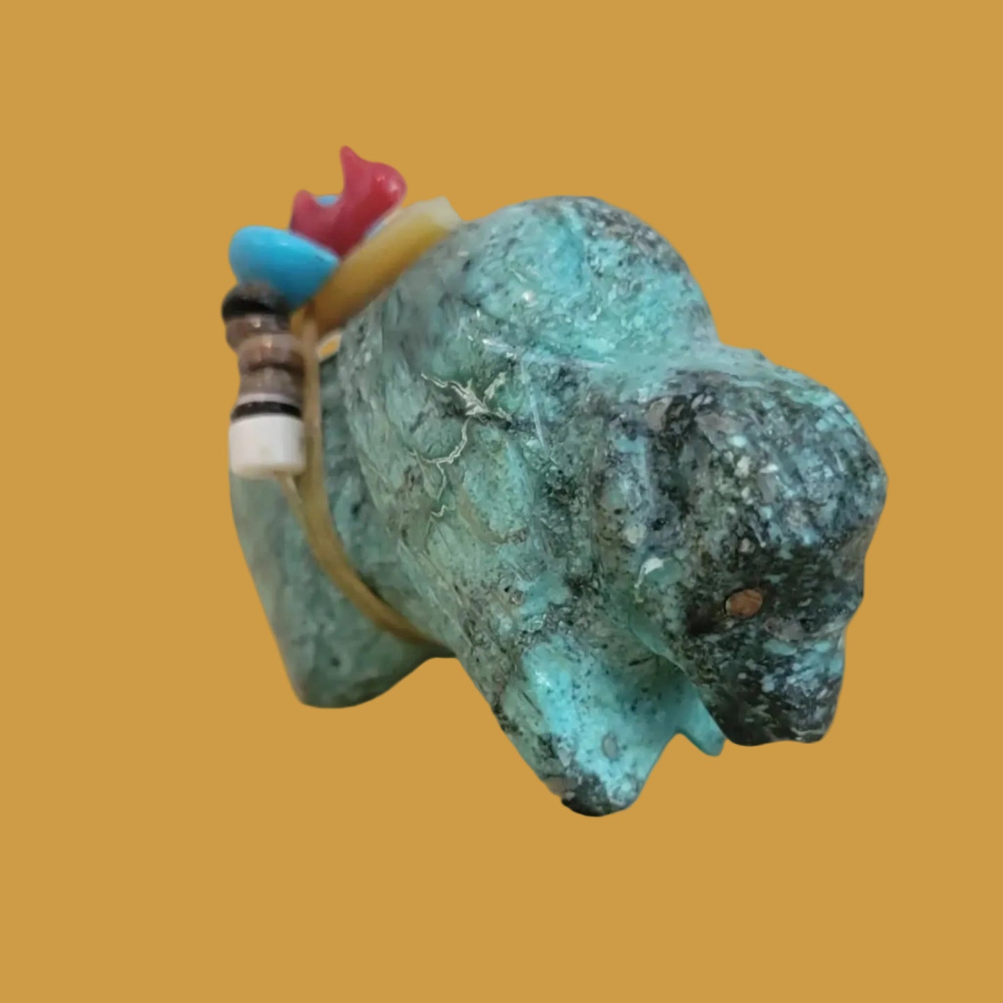 Turquoise Bison/Buffalo Zuni Fetish