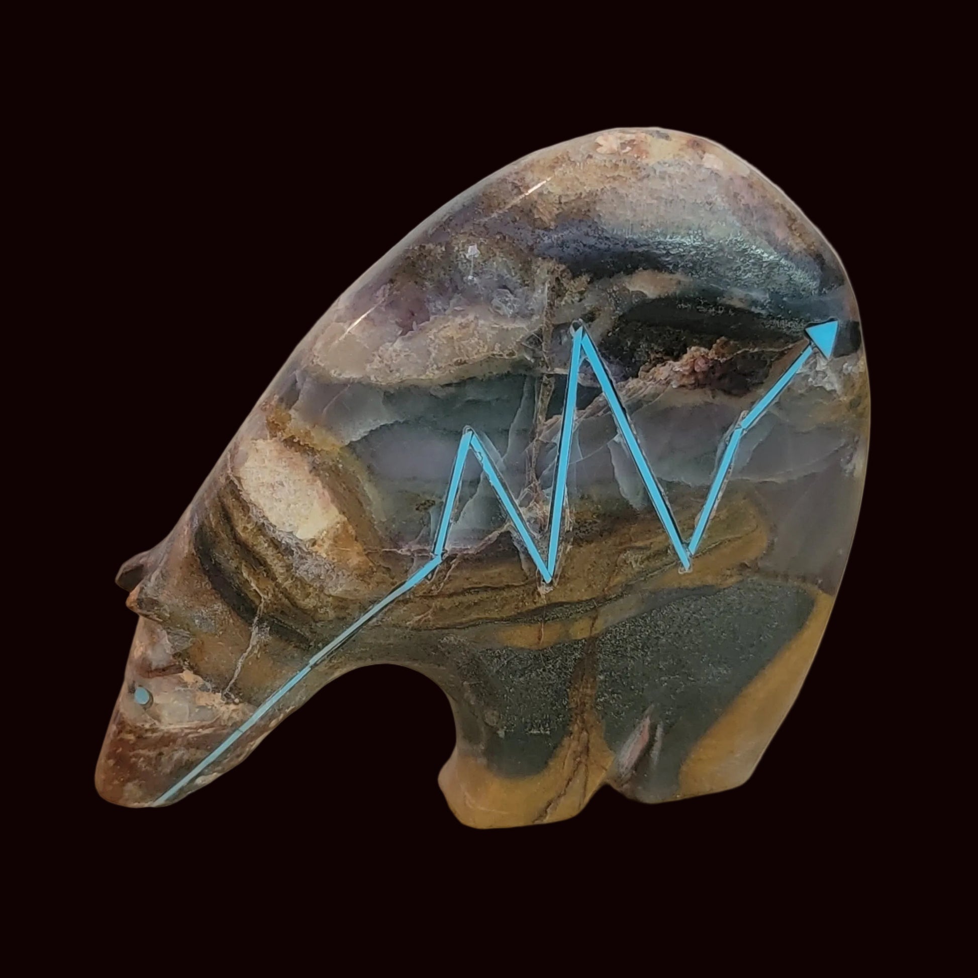 Large and Classic Zuni Spirit Stone Medicine Bear Zuni Fetish