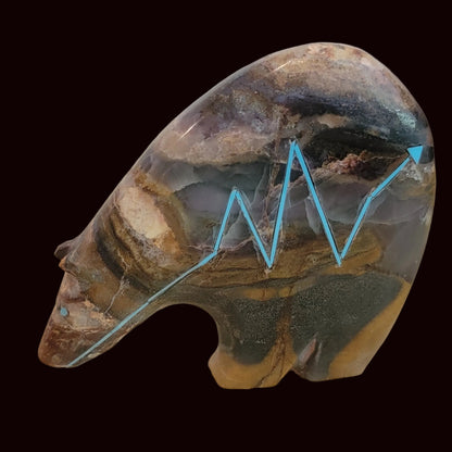 Large and Classic Zuni Spirit Stone Medicine Bear Zuni Fetish