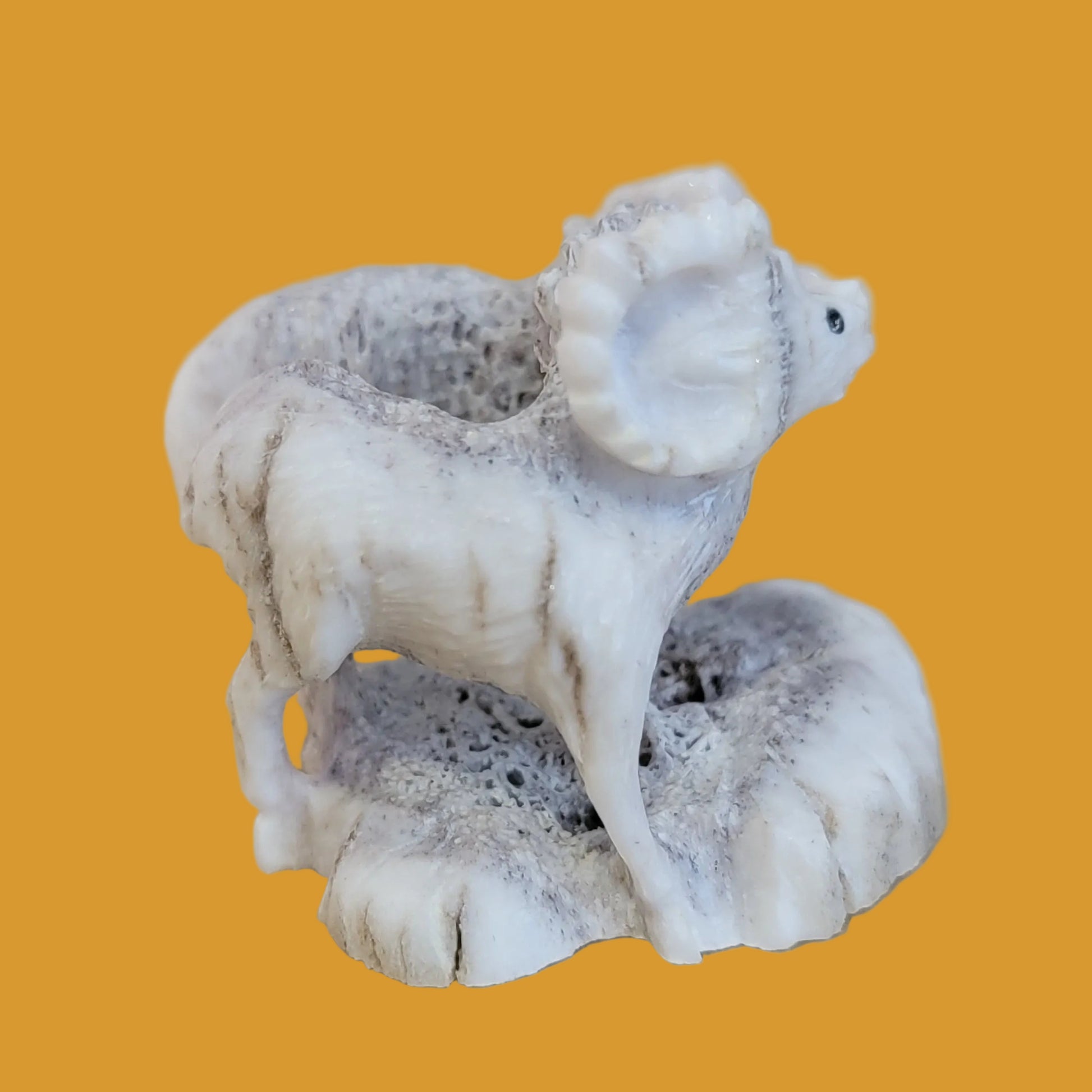 Antler Double Mountain Rams Zuni Fetish