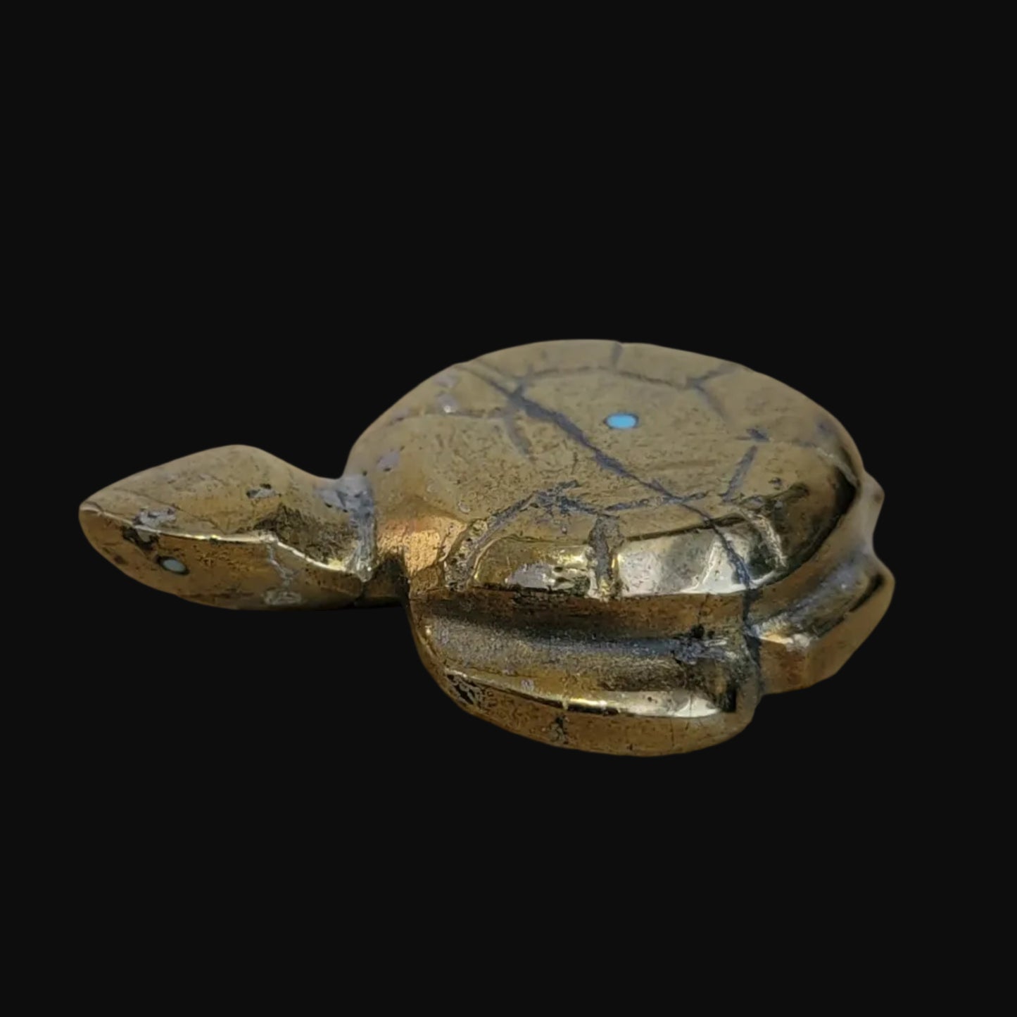 Pyrite Sea Tortoise Zuni Fetish