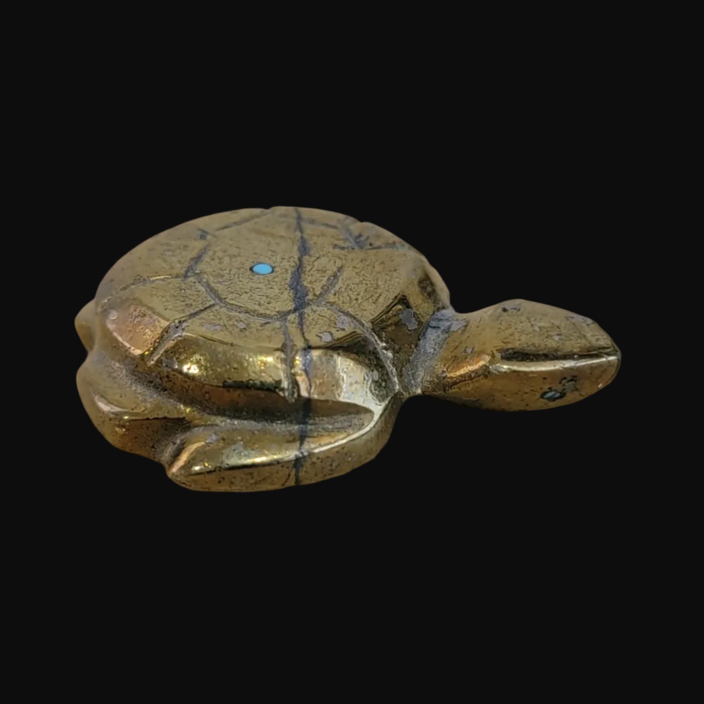Pyrite Sea Tortoise Zuni Fetish