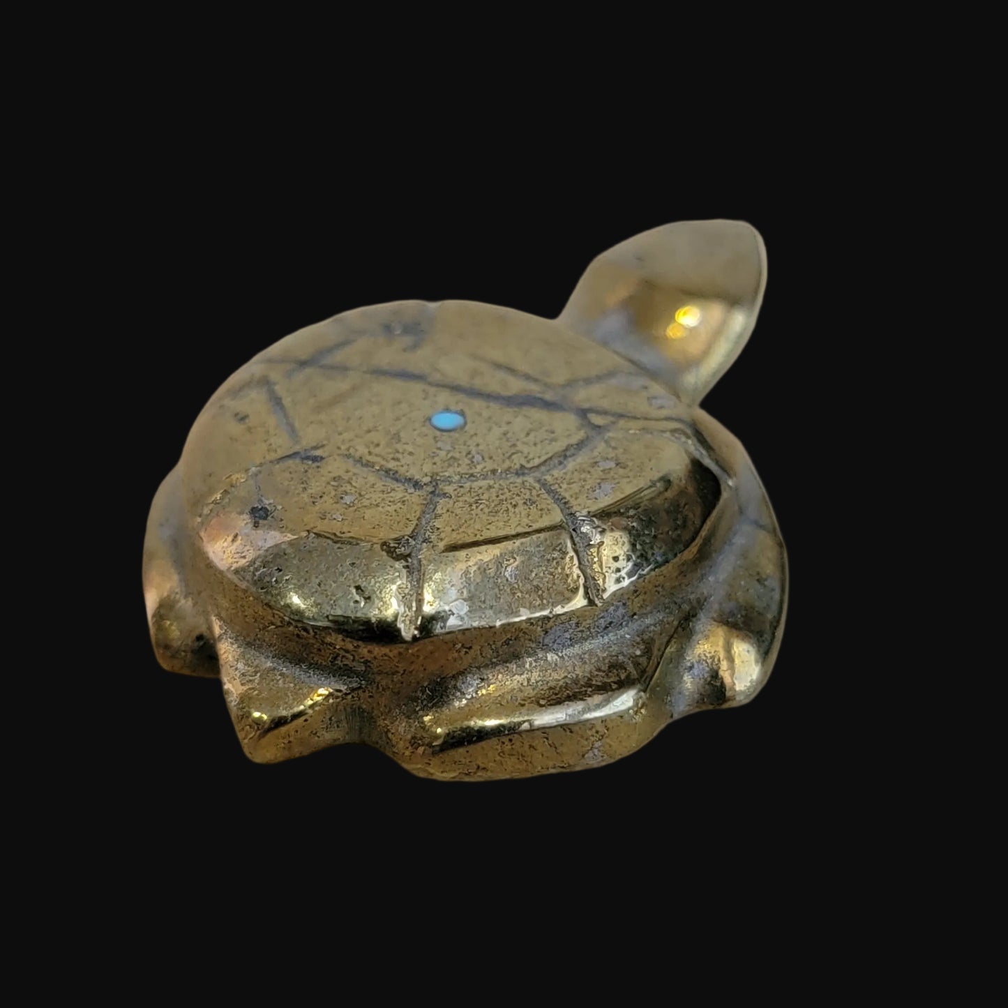 Pyrite Sea Tortoise Zuni Fetish