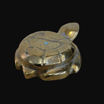 Pyrite Sea Tortoise Zuni Fetish