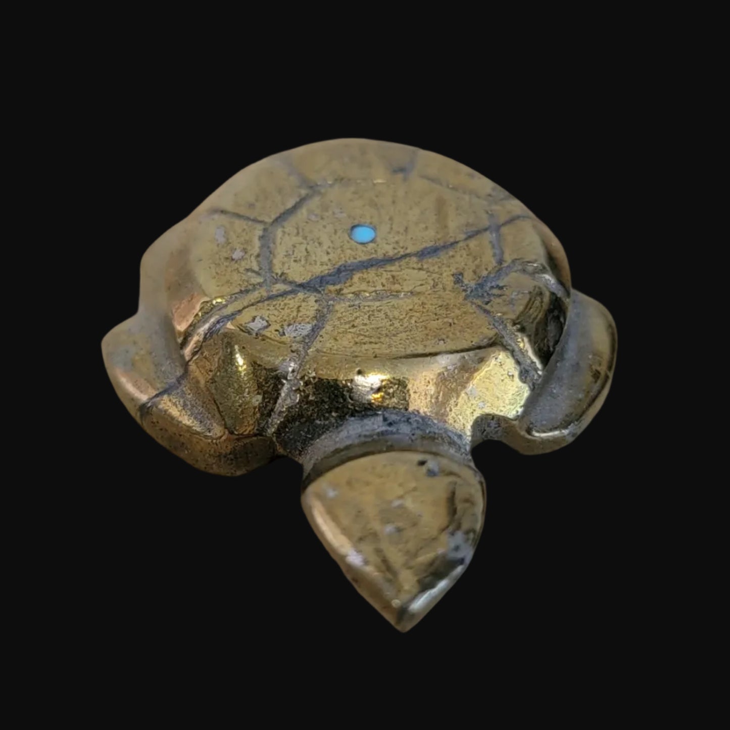 Pyrite Sea Tortoise Zuni Fetish