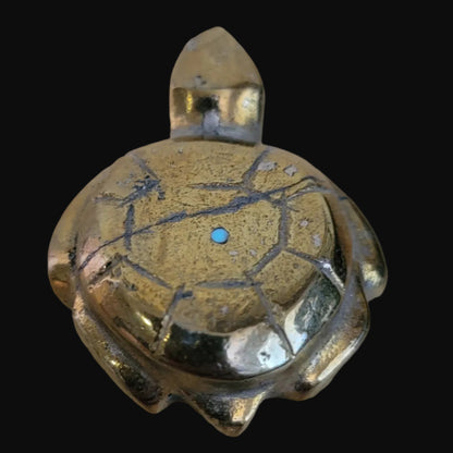 Pyrite Sea Tortoise Zuni Fetish