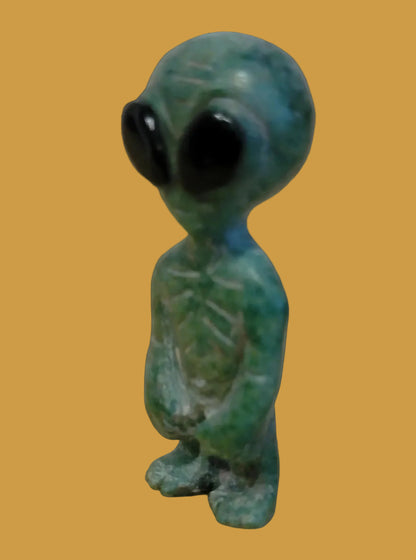 Amazonite Alien w/Big Eyes Zuni Fetish
