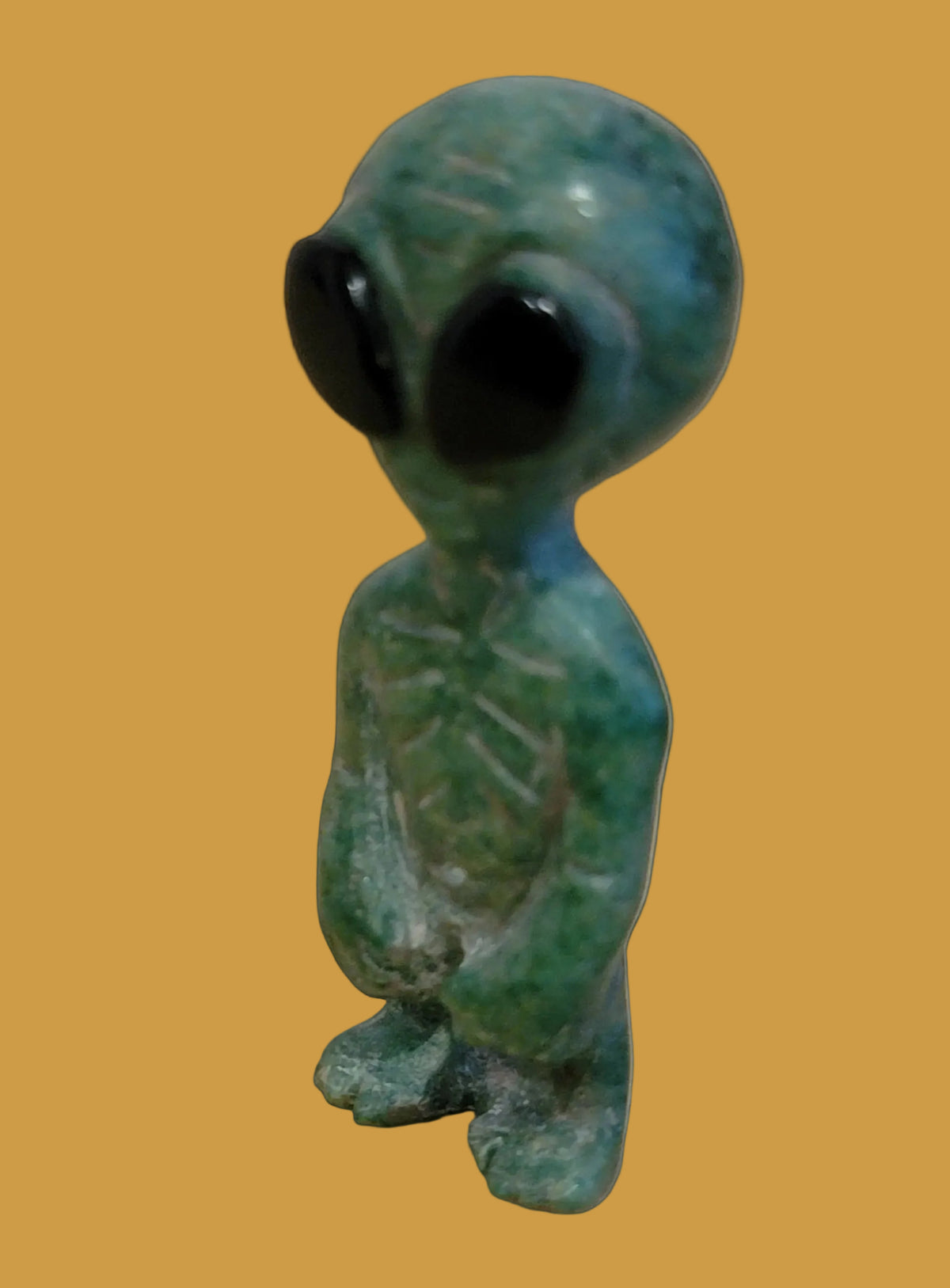 Amazonite Alien w/Big Eyes Zuni Fetish