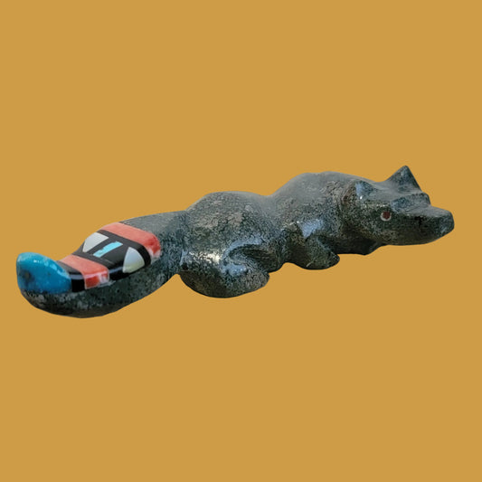 Steven Natachu Inlaid Tail Fox Zuni Fetish