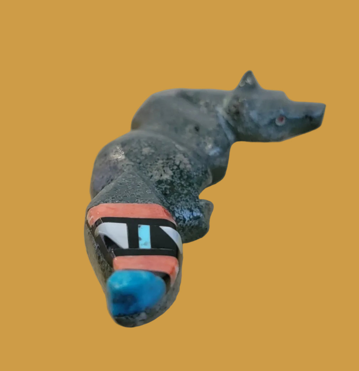 Steven Natachu Inlaid Tail Fox Zuni Fetish