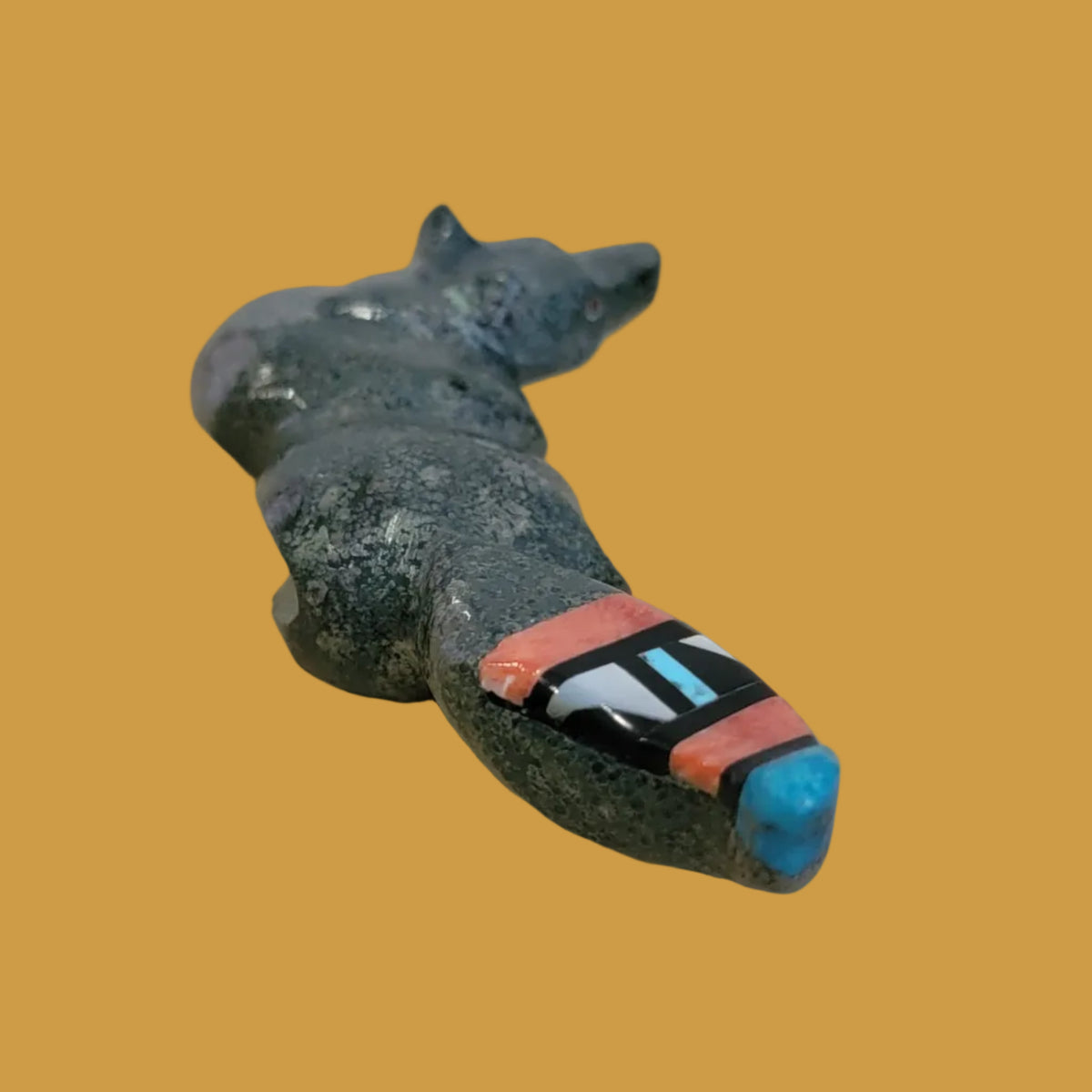 Steven Natachu Inlaid Tail Fox Zuni Fetish