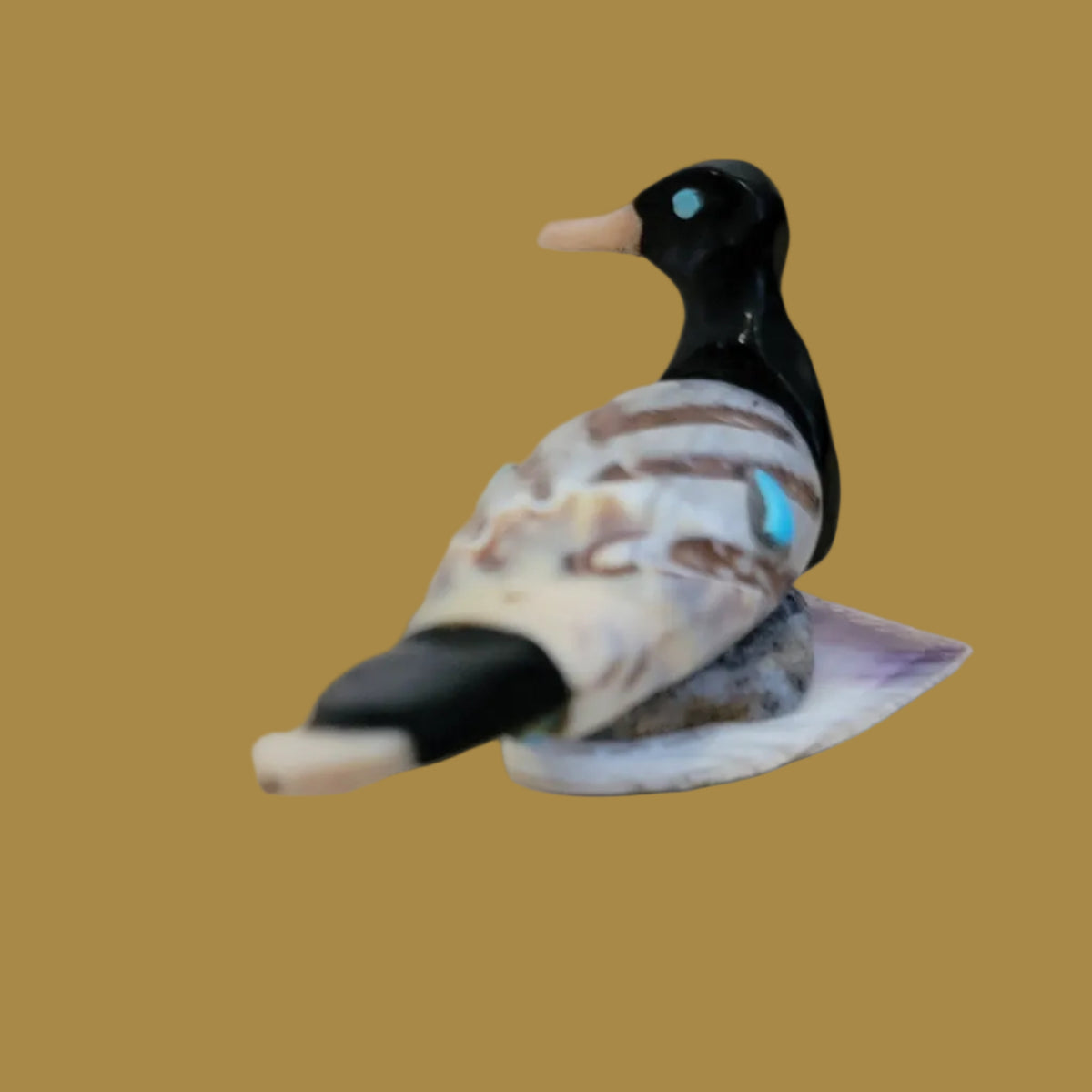 Fancy and Spiritual Zuni Fetish Duck