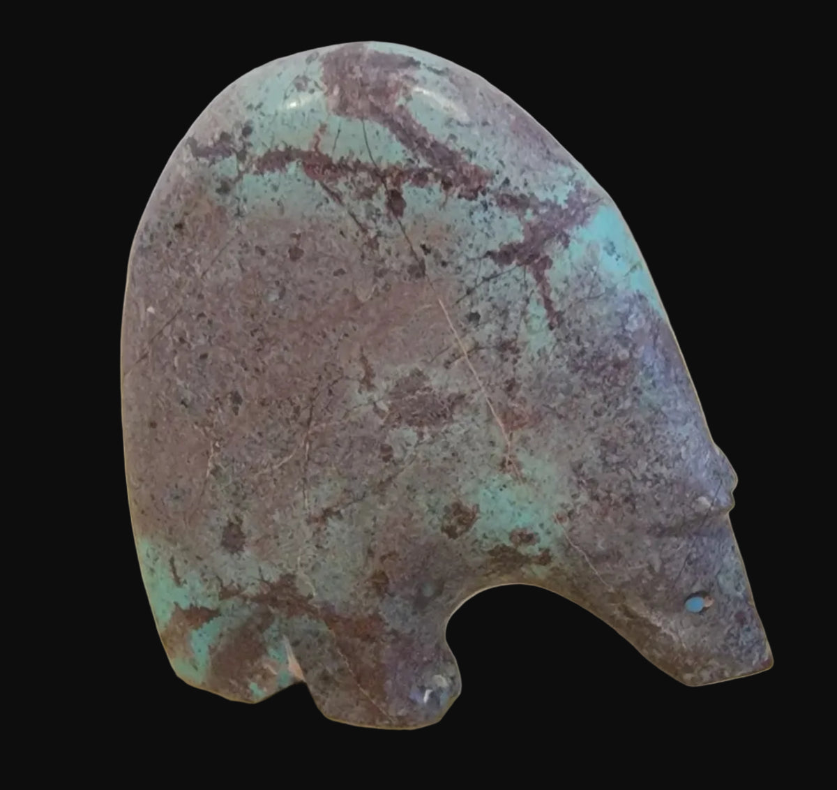 Classic Chrysocolla Zuni Medicine Bear Zuni Fetish