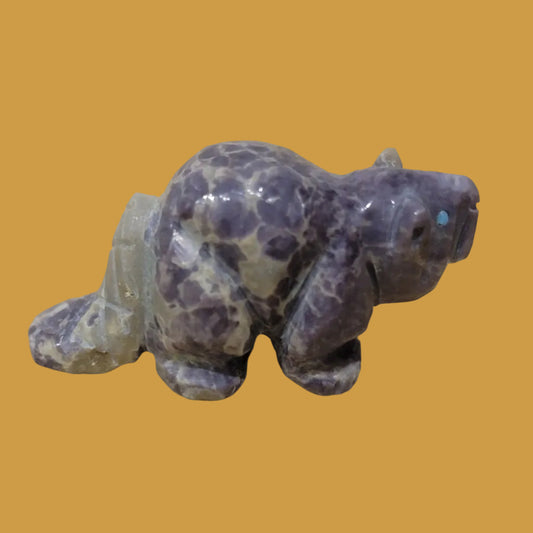 Purple Violite Navajo Beaver Zuni Fetish