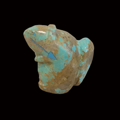 Sweet Turquoise Autumn Squirrel Zuni Fetish