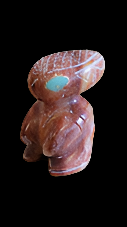 Alabaster Alien"Take Me To Your Leader For A Treat" Zuni Fetish