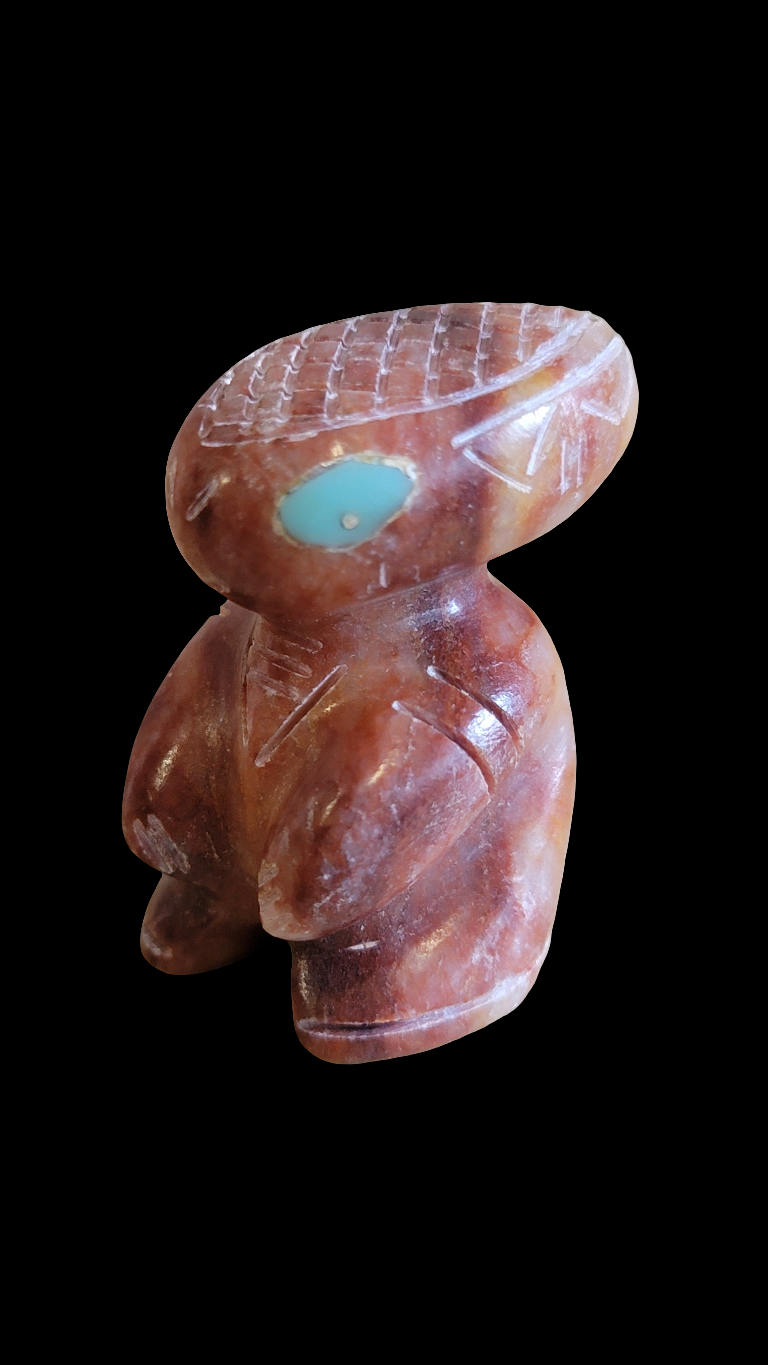 Alabaster Alien"Take Me To Your Leader For A Treat" Zuni Fetish