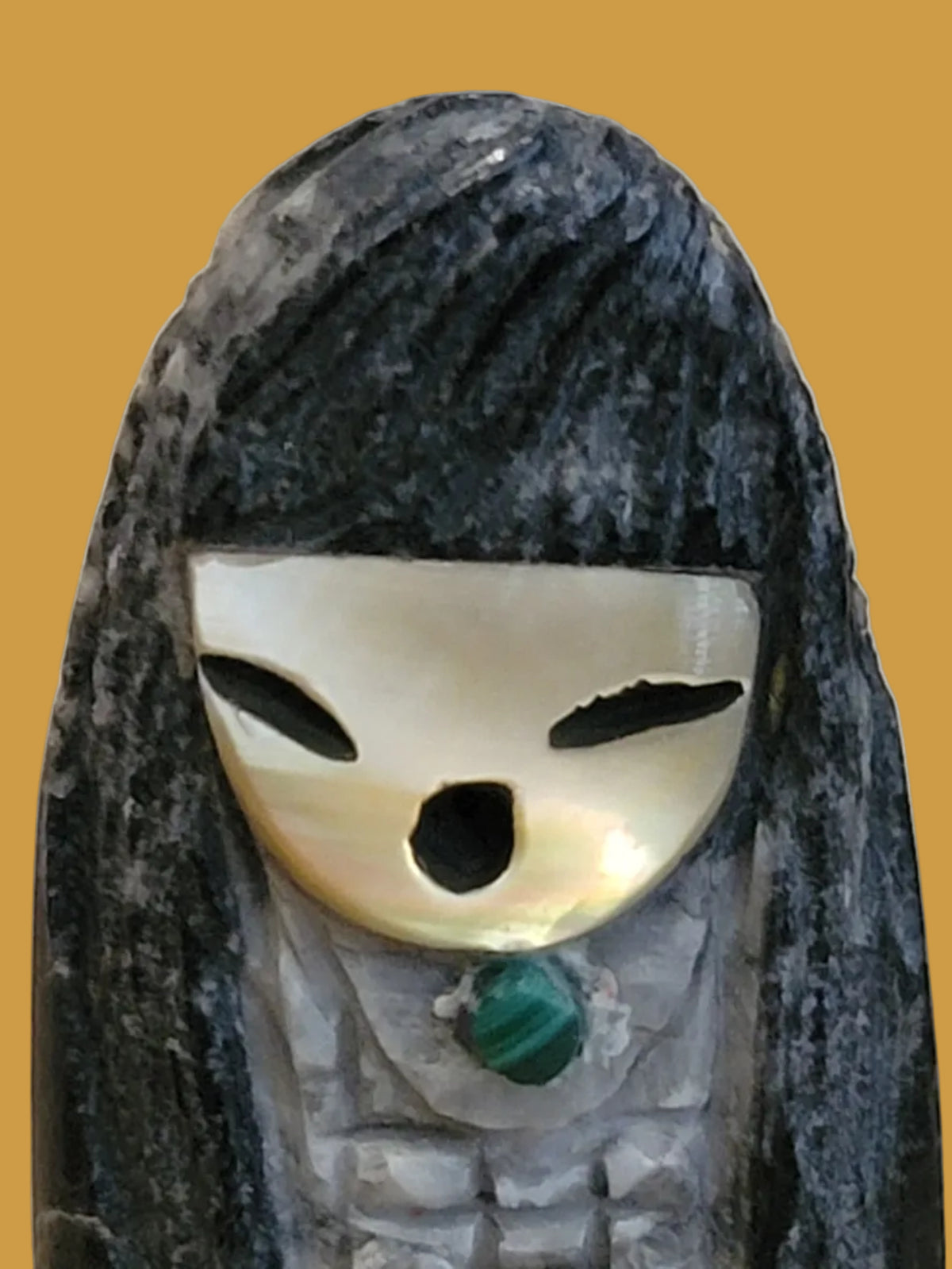 Ammonite Zuni  Corn Maiden Zuni Fetish