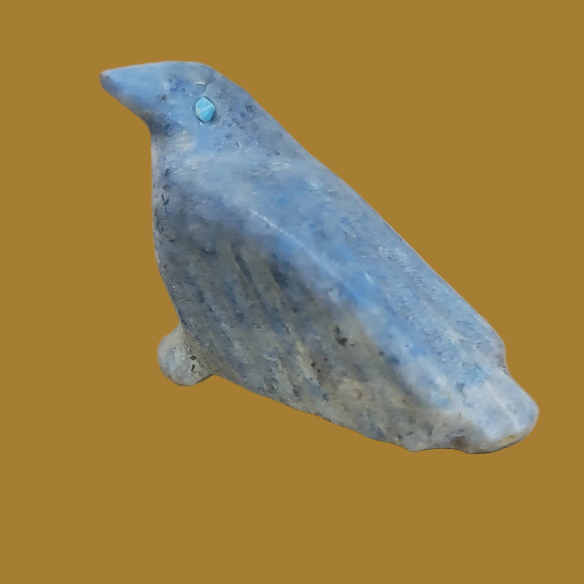 Amazonite Raven Zuni Fetish