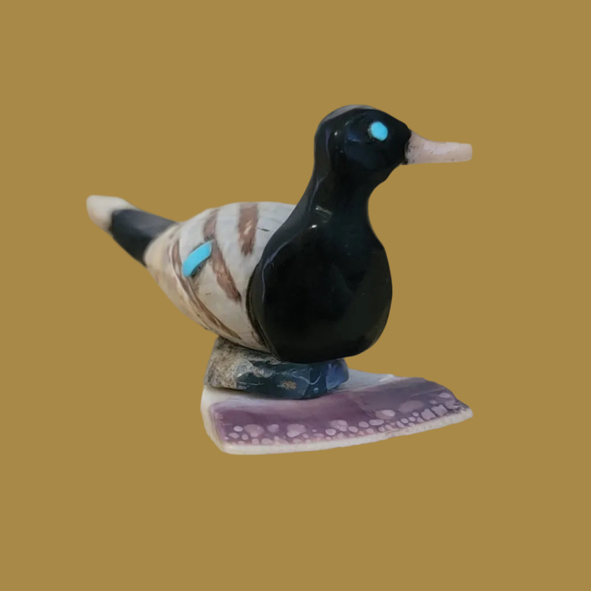 Fancy and Spiritual Zuni Fetish Duck