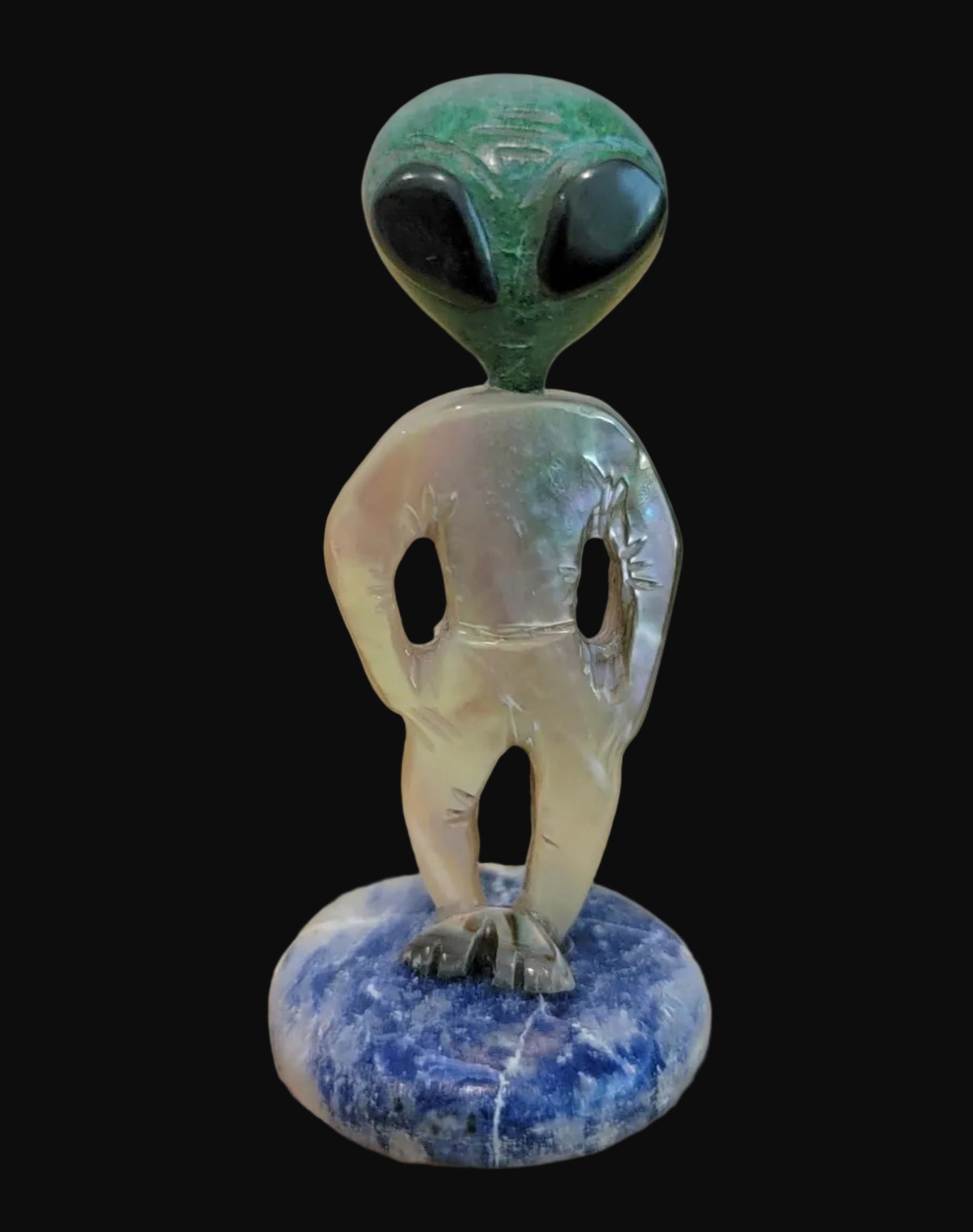 Out of This World Multi Stone and Shell Alien Zuni Fetish