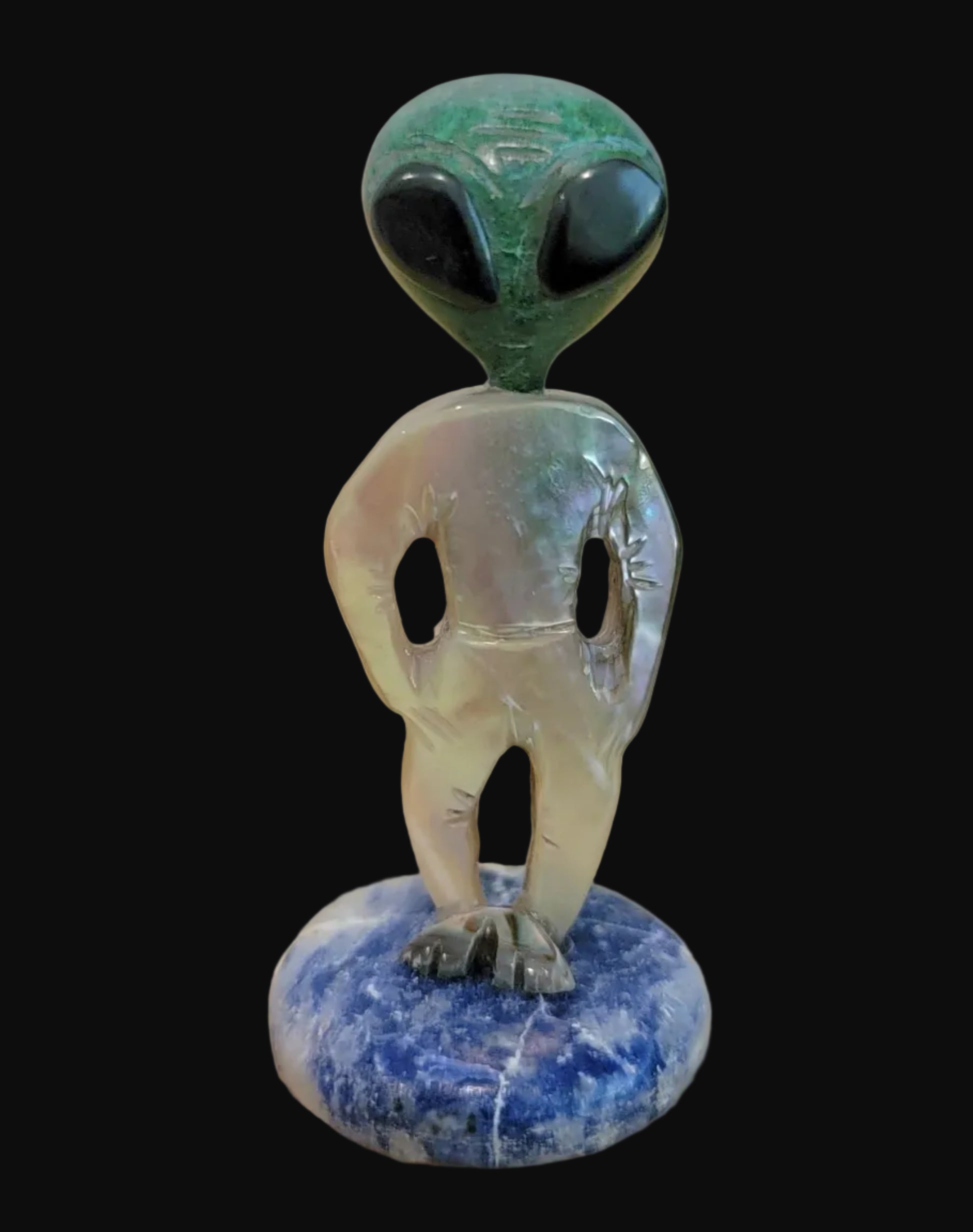 Out of This World Multi Stone and Shell Alien Zuni Fetish
