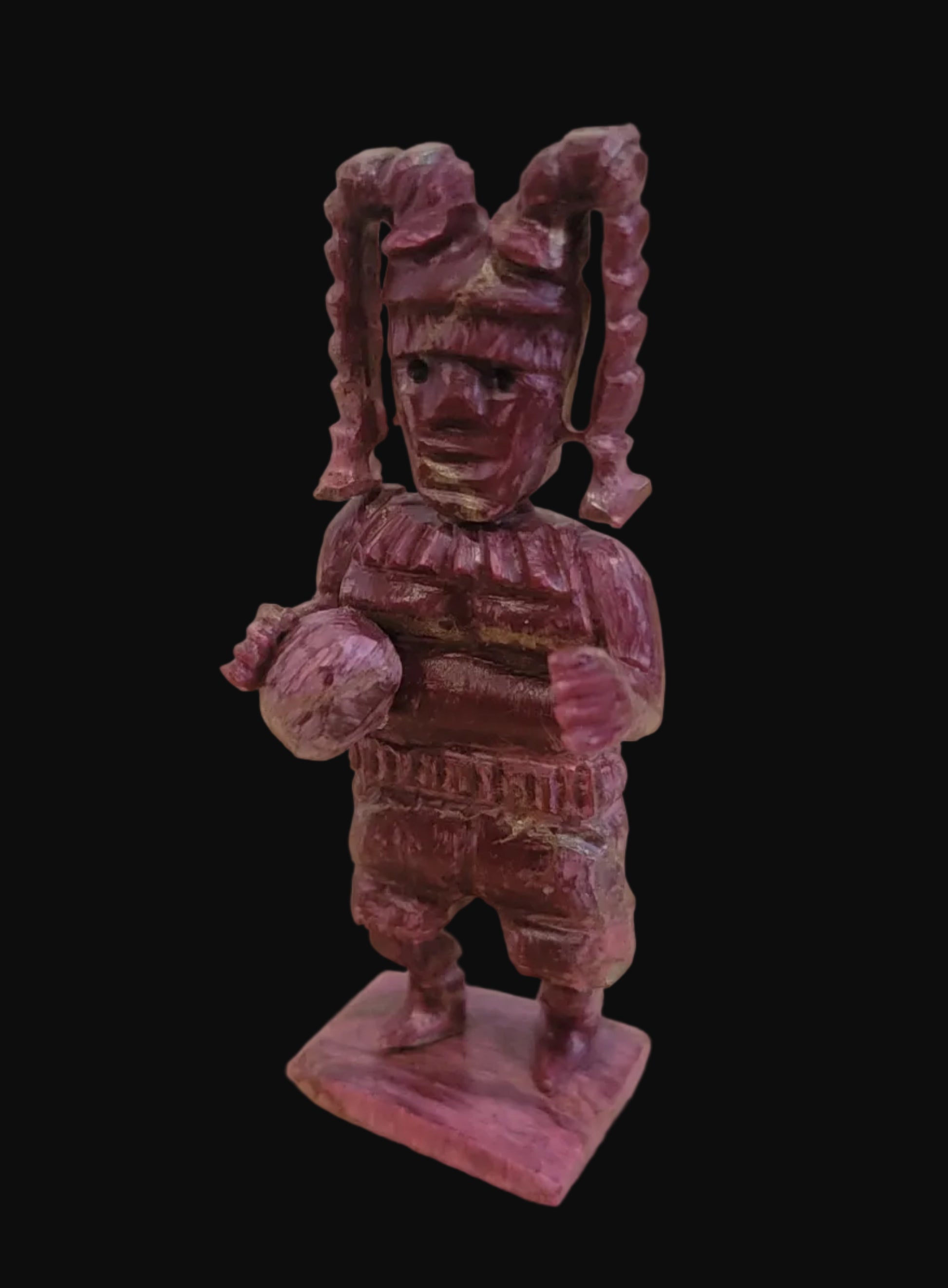 Bamboo Coral Hano Clown Zuni Fetish/ Kachina