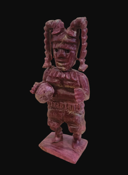 Bamboo Coral Hano Clown Zuni Fetish/ Kachina