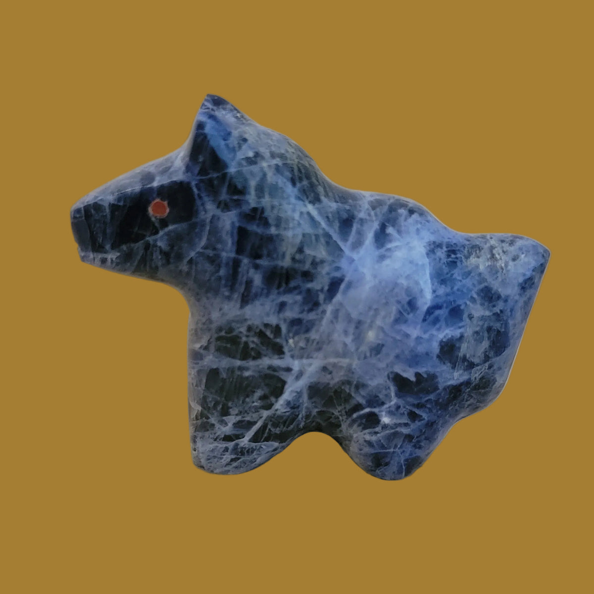 Sodalite Healing Horse Zuni Fetish